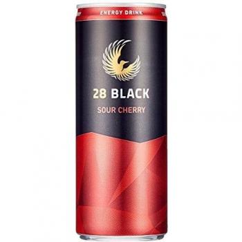 28 Black Cherry Sour Energy Drink Karton, 24 x 0,25 l Dose