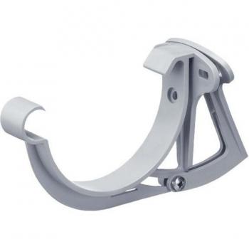 Support de Panneau Frontal pour Gouttière Demi-Ronde - PVC-U - 100mm - Gris