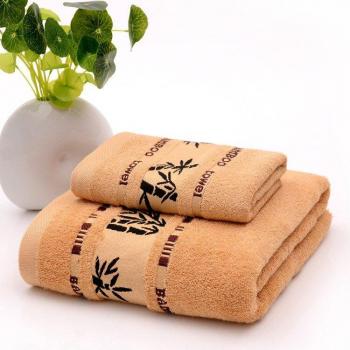 Serviettes de bain et de visage en fibre de bambou