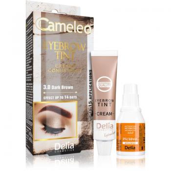 Delia Cosmetics Cameleo Professional Cream Eyebrow Colourant Ammonia-Free Shade 3.0 Dark Brown 15 ml