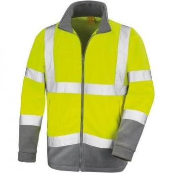 Veste Unisexe Adulte Safeguard Microfleece Haute Visibilité Taille 4XL Jaune Fluorescent