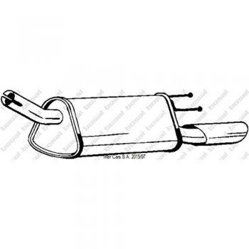 Silenziatore Bosal 185‑371 per OPEL Corsa B Station Wagon S93