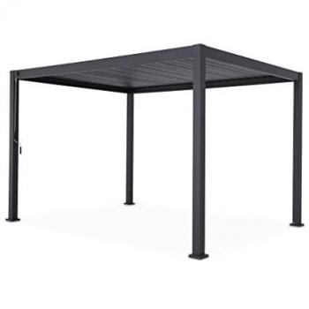 3x4m Louvered Aluminium Pergola With Adjustable Roof Slats