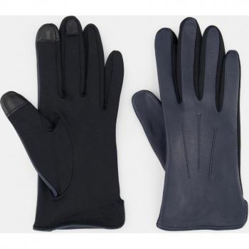 Guantes de Piel Mia Táctiles Azul Marino