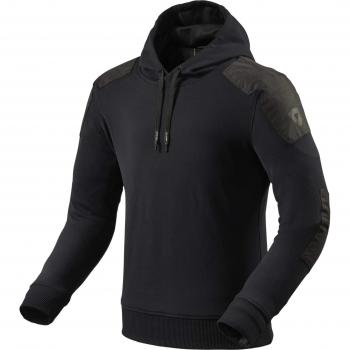 Felpa Moto con Cappuccio Rev'it CEDAR Nero taglia M