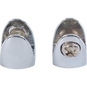 4pcs Zinc Alloy Glass Shelf Holder for 5-8mm Half Round Glass
