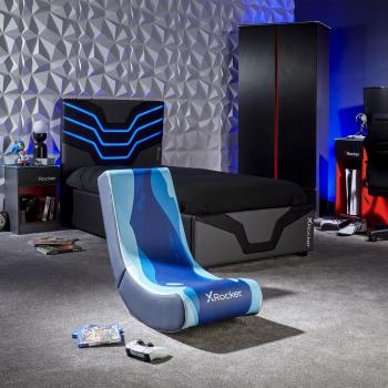 X Rocker XROCKER VIDEO GAMING BODENSESSEL, Gaming Stuhl, Blau