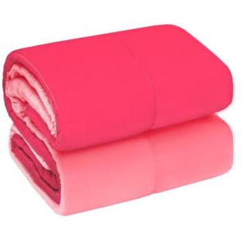 Trapunta Piumone Invernale DoubleFace 250gr Coperta Calda Letto Matrimoniale Fuxia