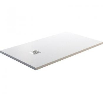 Douche Plat Ardesia Blanc – Réception 190 × 90 mm