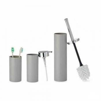 Set Bagno B6274 8 Unità, Plastica Grigia