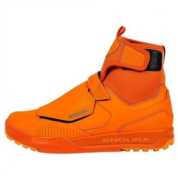 Endura MT500 Burner Clipless Waterproof MTB Shoes - Orange - Size 45.5