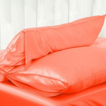 Funda de Almohada de Satén Sólido, Un Lado, Para Niños y Adultos