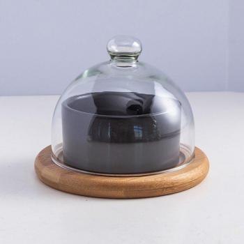 Mixing Bowl and Salad Plate Set with Glass Cover