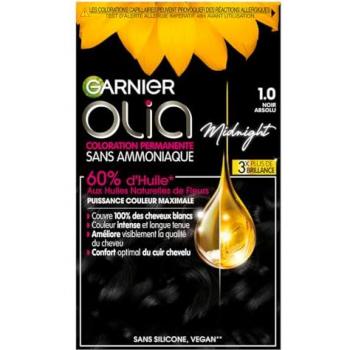 Olia 1.0 Noir Absolu – Coloration Permanente pour Cheveux Normaux