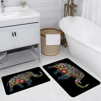Mosimoso Home RB154 Printed Bath Mat Duo