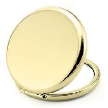 Solid Color Metal Round Case Makeup Mirror