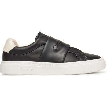 Sneakers Slip On Calvin Klein He Nappa Nero