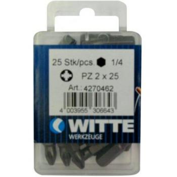 Set 25 punte WITTE Pozidriv PZ2 – 25 unità