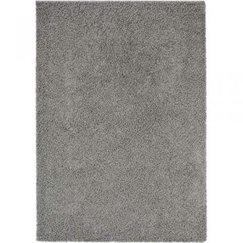 Benuta - alfombra pelo largo gris oscuro 80x150 cm