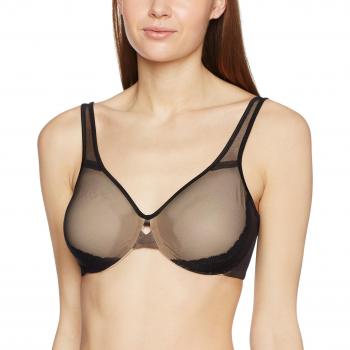 Playtex APP04MU, Sujetador reductor Mujer, Negro