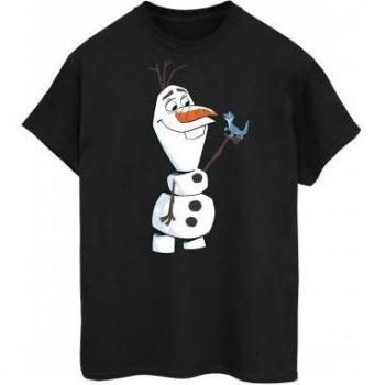 Frozen 2 Olaf & Salamander Ladies Boyfriend T-Shirt XL White