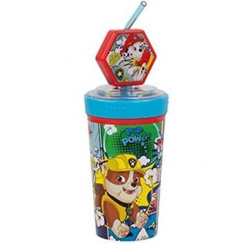 Paw Patrol Becher mit Strohhalm und Figur, 475 ml