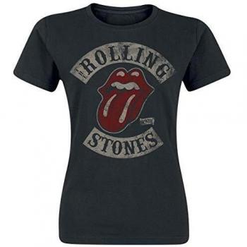 T-Shirt The Rolling Stones 1978 S a XXL Donna Nera