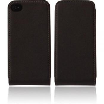 Schwarzes Modisches Leder‑Etui “Twins Candy” für Apple iPhone 4/4S