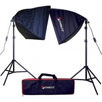 STARBLITZ Kit Éclairage Lumière Continue Photo Vidéo SKITBULB60