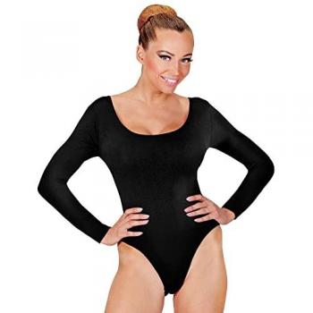 Body Nero Classico da Donna con Maniche Lunghe - Taglia M-L
