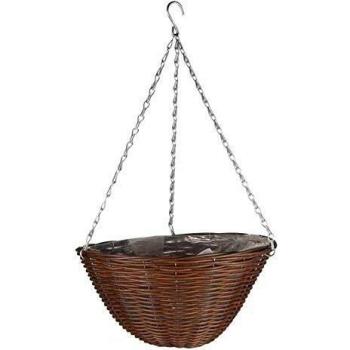 Altuna 6020061 Cesto Colgante Rattan 14 Inch Castaño