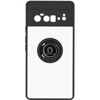 Protection AVIZAR Pixel 6 Pro : coque bi-matière + bague métallique noire