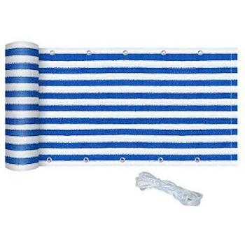 Brise-Vue Balcon avec 52 œillets + 4 Cordons dim. 5L x 0,90H m Outsunny