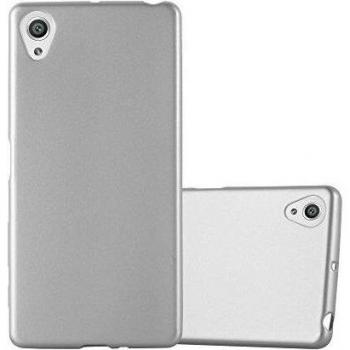 Cadorabo Custodia Ultra Slim TPU Sony Xperia X Argento Opaco