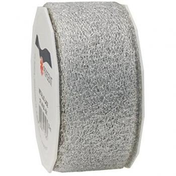 PRÄSENT Geschenkband Metallic Lace glänzend silber 40,0 mm x 20,0 m