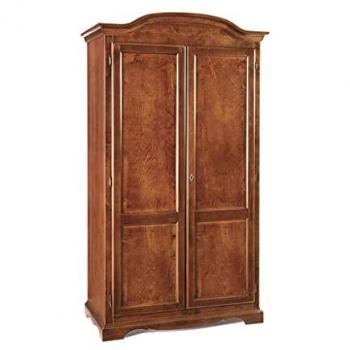 Armadio 2 Ante In Legno Massello Cm 107x55x197 H Nocedi Marrone