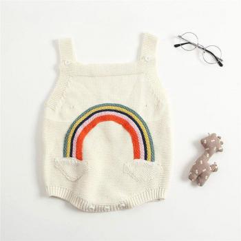 Pull tricoté mignon à motifs colorés 0-24 mois
