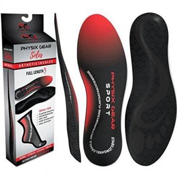 Physix Gear Sport Insoles for Women's Heels - Arch Support Insoles with Odor Control Technology - for Fashionable Women - Women's Size
