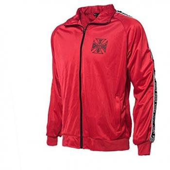 West Coast Chopper Original Red Men's Leather Jacket – Size L