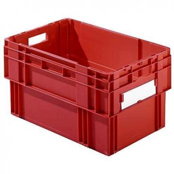 Bac PP rotatif empilable rouge L600×400×320 mm