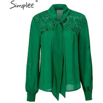 Blusa de Verano y Primavera con Cuello Hueco para Mujer