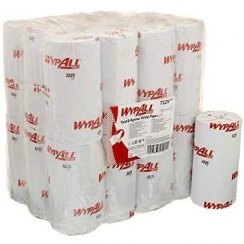 Wypall WypAll 7225 Food & Hygiene Wiping Paper L10 Compact Rolls, 1 ply, Blue