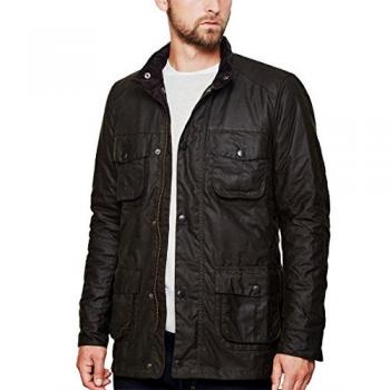 Barbour - Chaqueta de hombre con capucha y cuello alto