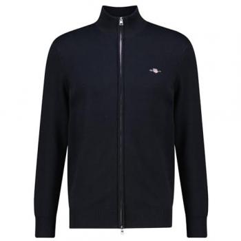 Gant - Cárdigan cremallera liso de hombre tallas grandes