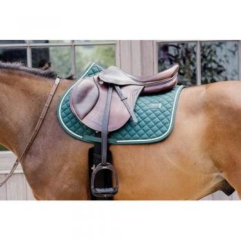 Kentucky Horsewear Springschabracke Saddle Pad Diamond Rope Jumping Schabracke Full Tannengrün - Tannengrün