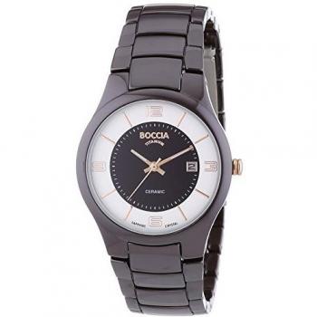 Damen-Armbanduhren Boccia XS – Analog & Quarz – Keramikmodell 3196‑06
