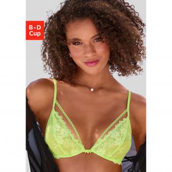 Vivance Bügel‑BH „Jade Glanz“ – grün lime, Spitze, 80B