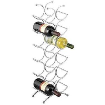 Zeller 27357 Weinregal für 12 Flaschen, Metall verchromt