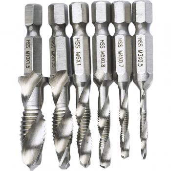 Tige hexagonale 1/4'' – Kit de mèches M3 à M10
