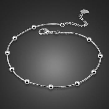 Bracelet de cheville argent 925 – Élégance estivale